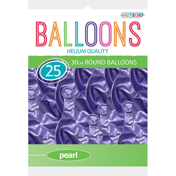 Lavender Pearl Balloons 30cm (Pack of 25)