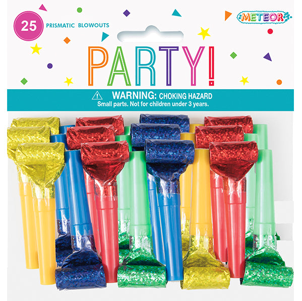 Prismatic Blowouts - Assorted Colour (Pack of 25)