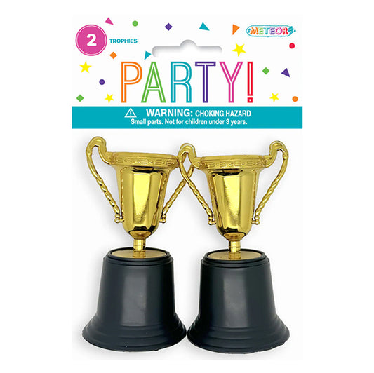 Gold Cup Trophies 12.2cm (Pack of 2)