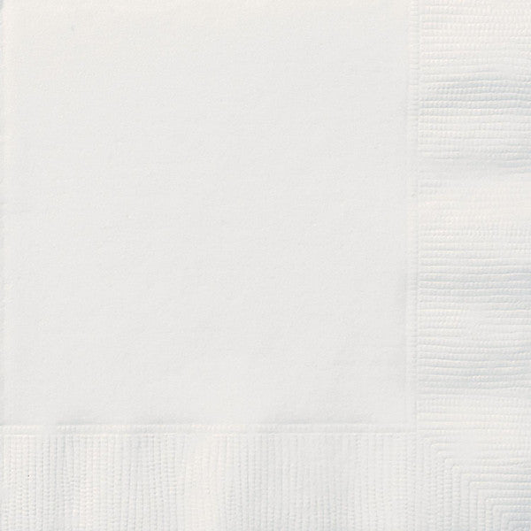 Bright White Luncheon Napkins (Pack of 20)