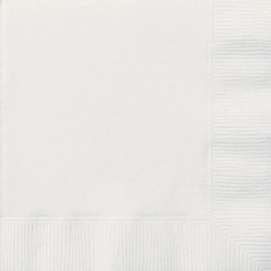 Bright White Luncheon Napkins (Pack of 20)