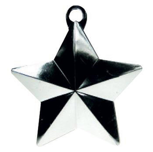 Glitz Star Balloon Weight - Silver