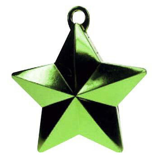 Glitz Star Balloon Weight - Lime Green