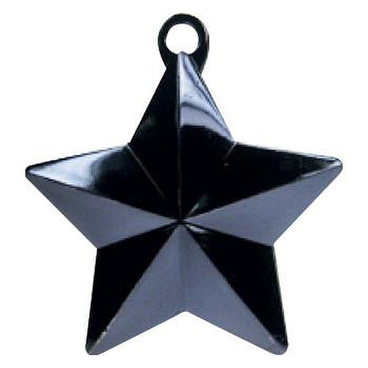 Glitz Star Balloon Weight - Black