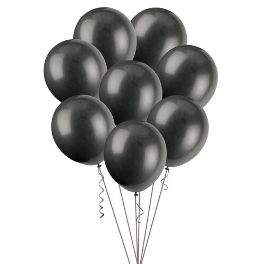 Black Decorator Balloons 30cm (Pack of 100)