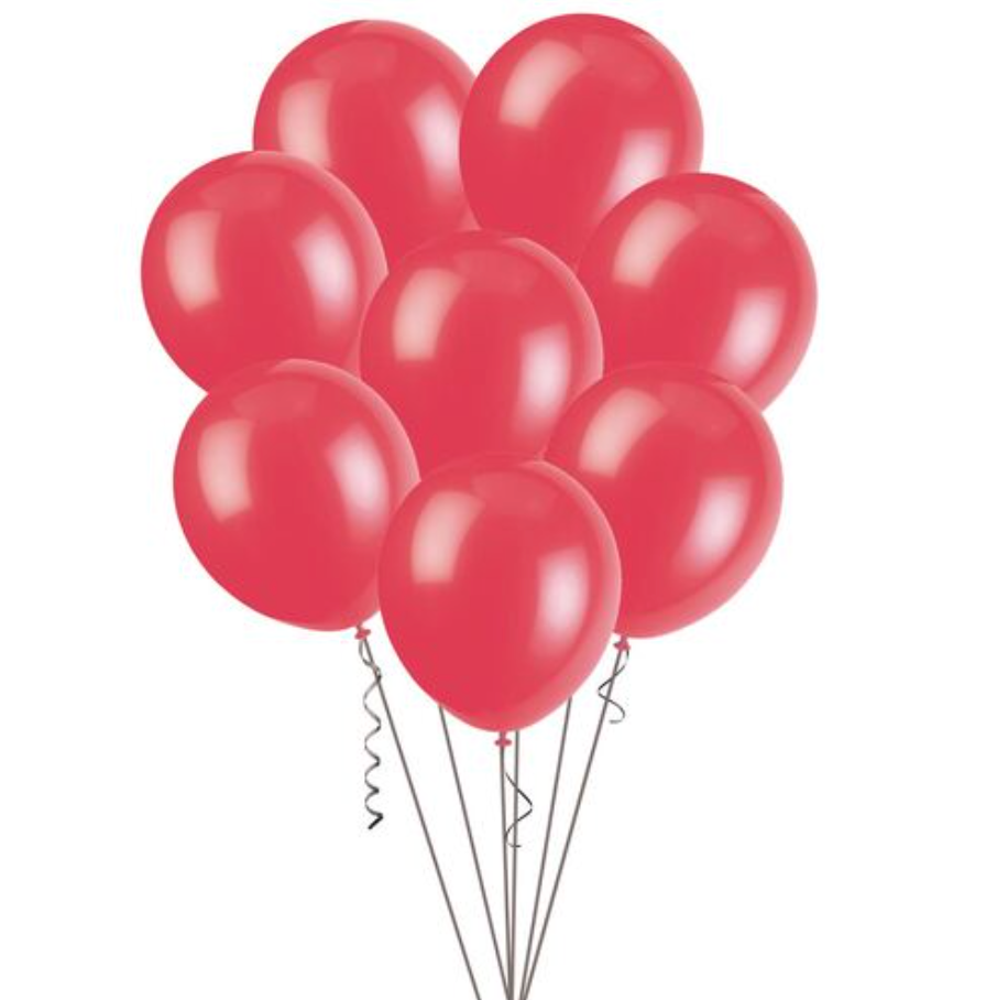 Strawberry Red Decorator Balloons 30cm (Pack of 100)