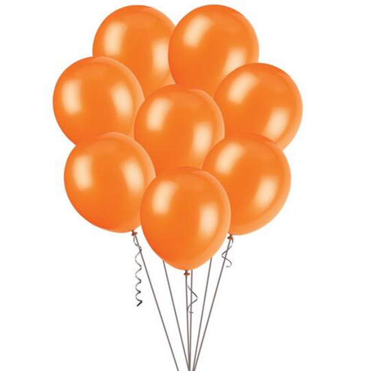 Orange Decorator Balloons 30cm (Pack of 100)