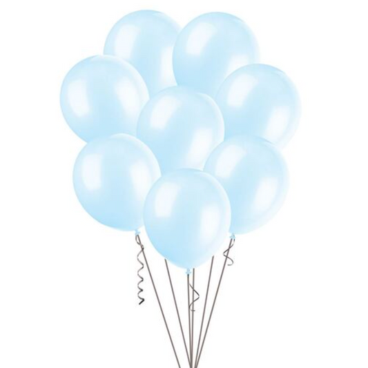 Sky Blue Decorator Balloons 30cm (Pack of 25)