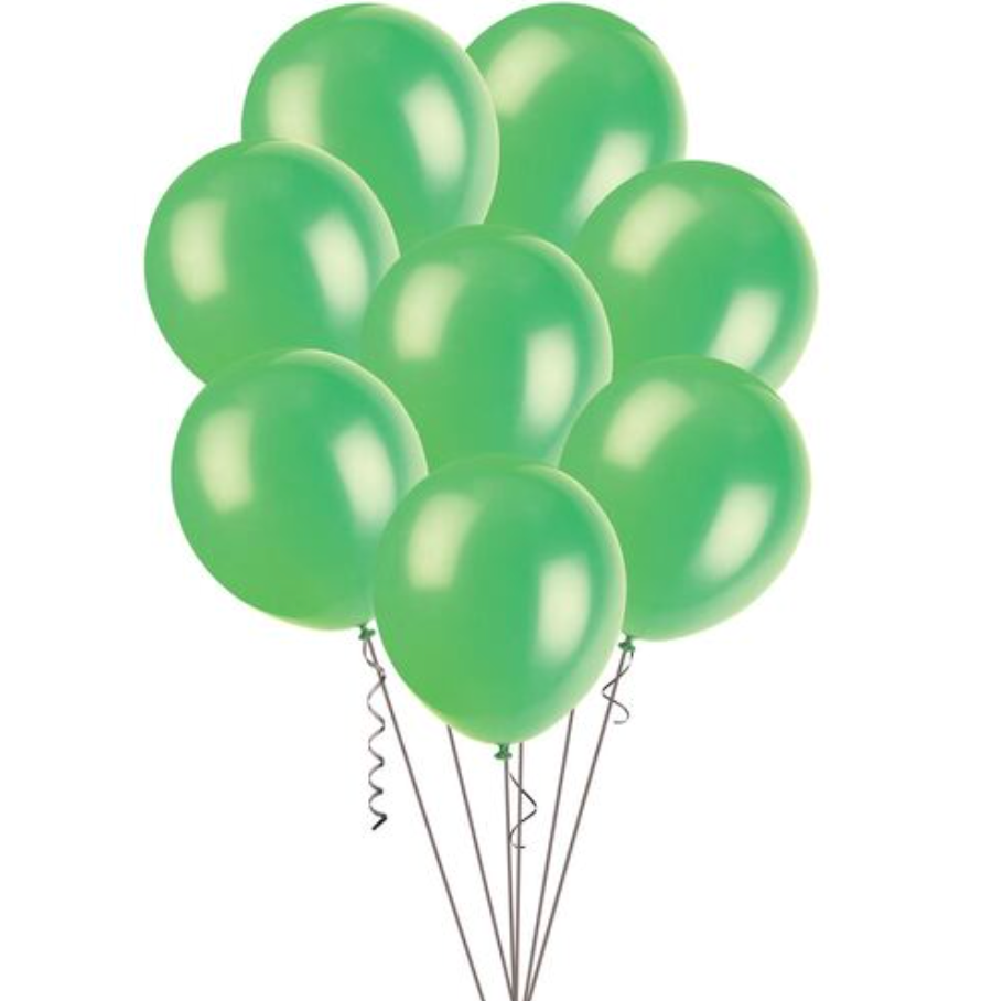 Deep Lime Green Decorator Balloons 30cm (Pack of 25)