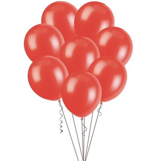 Bright Red Decorator Balloons 30cm (Pack of 25)