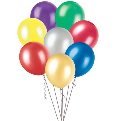 Assorted Colour Metallic Balloons 30cm (Pack of 25)