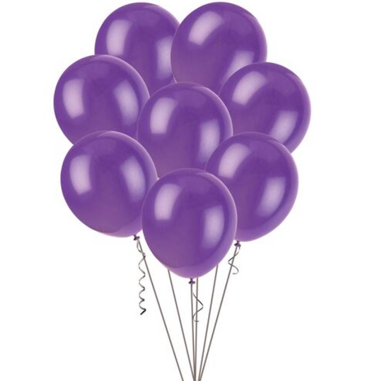 Purple Metallic Balloons 30cm (Pack of 25)