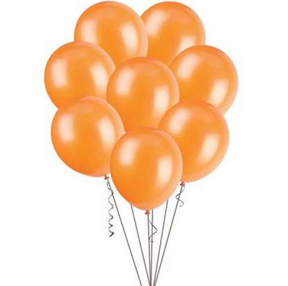 Orange Metallic Balloons 30cm (Pack of 25)