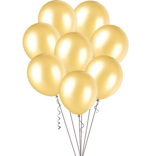 Gold Metallic Balloons 30cm (Pack of 25)