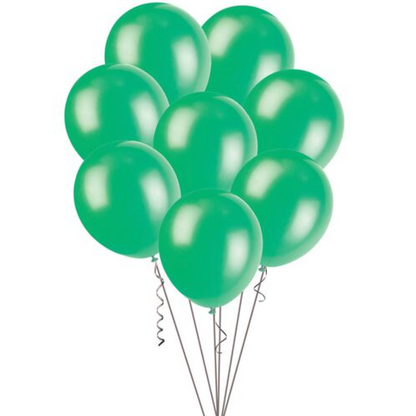 Green Metallic Balloons 30cm (Pack of 25)