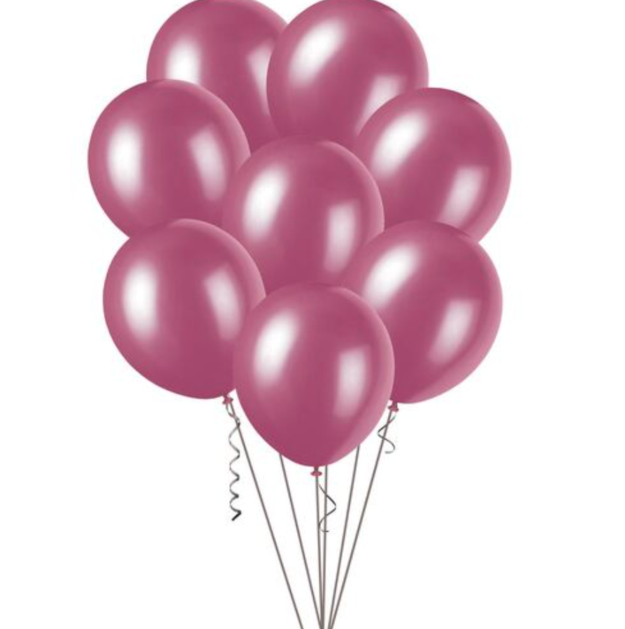 Burgundy Pearl Balloons 30cm (Pack of 25)