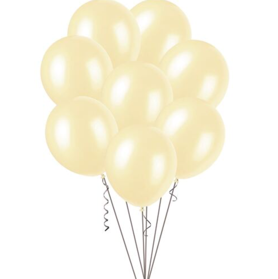 Cream Pearl Balloons 30cm (Pack of 25)