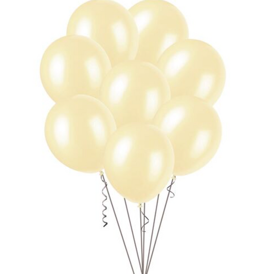 Cream Pearl Balloons 30cm (Pack of 25)