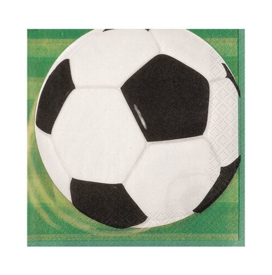 3D Soccer Luncheon Napkins (Pack of 16)