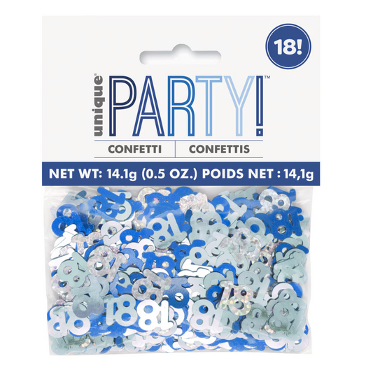 Glitz Blue "18" Confetti (14g)