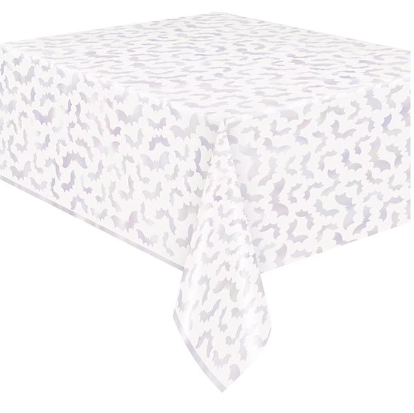 Adorable Halloween Bats Foil Tablecover 137cm x 213cm - The Party Marketplace