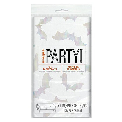 Adorable Halloween Bats Foil Tablecover 137cm x 213cm - The Party Marketplace