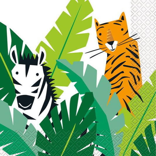 Animal Safari Luncheon Napkins (Pack of 16) - The Party Marketplace