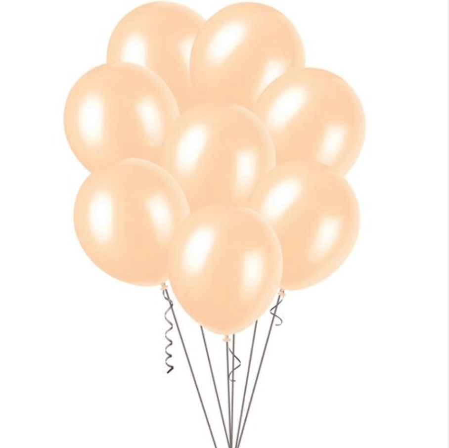 Apricot Pearl Balloons 30cm (Pack of 25) - The Party Marketplace