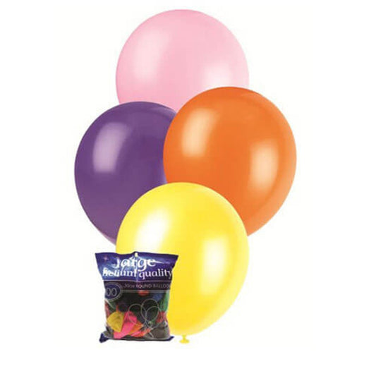 Assorted Colour Decorator Balloons 30cm (Pack of 100) - The Party Marketplace