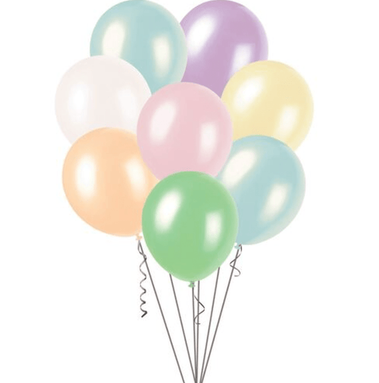 Assorted Colour Pearl Balloons 30cm (Pack of 25) - The Party Marketplace