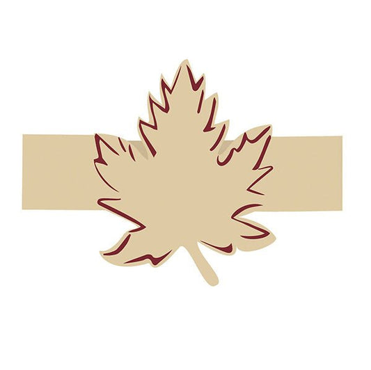 Autumn Leaves - Leaf Cutout Napkin Holder Place Cards (Pack of 8) - The Party Marketplace
