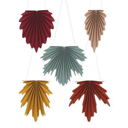 Autumn Leaves - Paper Leaf Hanging Decorations (Pack of 5) - The Party Marketplace