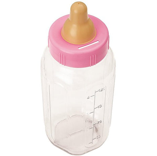 Baby Bottle Bank - Pink (28cm) - The Party Marketplace