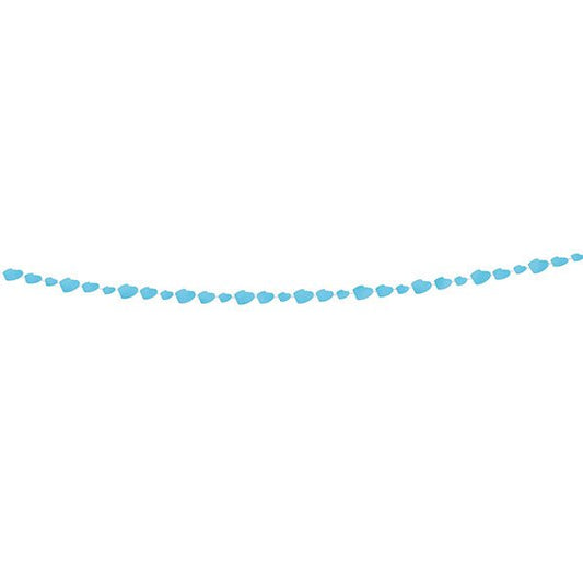 Baby Boy Bootie Paper Garland (2.74m) - The Party Marketplace