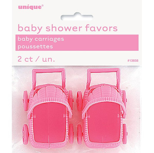 Baby Carriages - Pink (Pack of 2) - The Party Marketplace