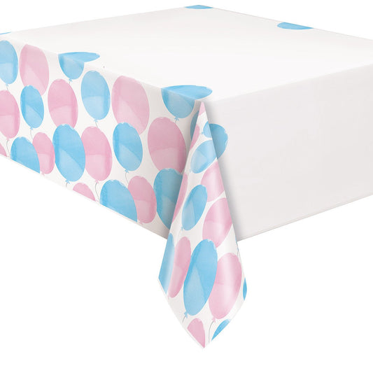 Baby Gender Reveal Printed Tablecover 137cm x 213cm - The Party Marketplace