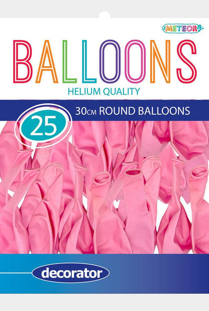 Baby Pink Decorator Balloons 30cm (Pack of 25) - The Party Marketplace