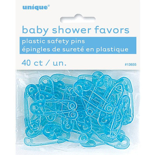 Baby Pins - Blue (Pack of 40) - The Party Marketplace