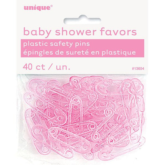 Baby Pins - Pink (Pack of 40) - The Party Marketplace