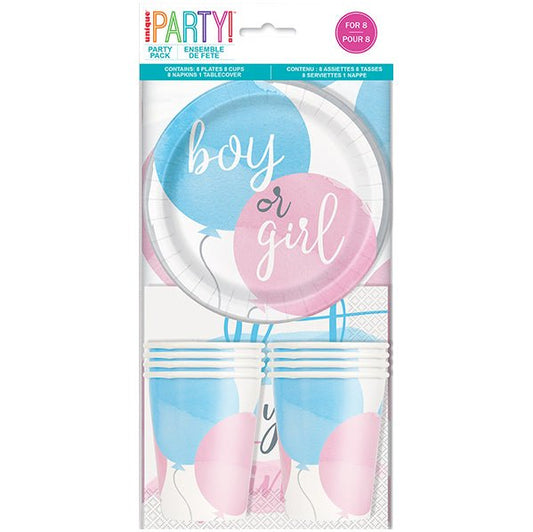 Baby Reveal Party Pack (For 8) - The Party Marketplace