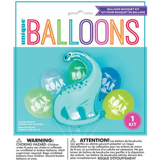 Balloon Bouquet Kit - Dinosaur (6 piece set) - The Party Marketplace