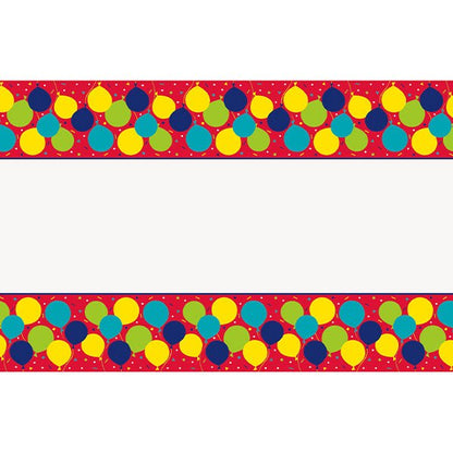 Balloon Party Birthday Printed Tablecover 137cm x 213cm - The Party Marketplace