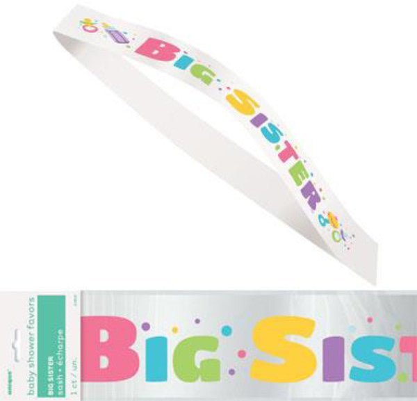 "Big Sister" Satin Sash - The Party Marketplace