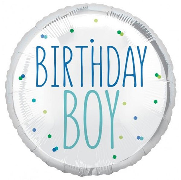 "Birthday Boy" Foil Balloon 45cm - The Party Marketplace