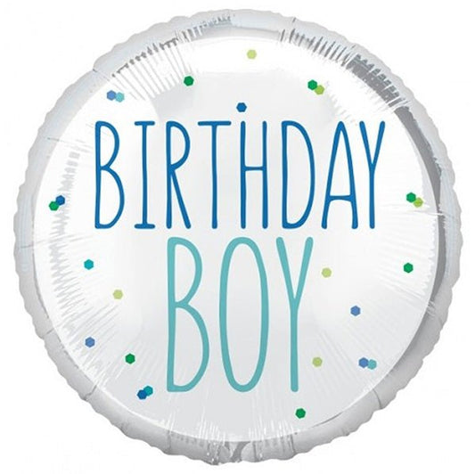 "Birthday Boy" Foil Balloon 45cm - The Party Marketplace