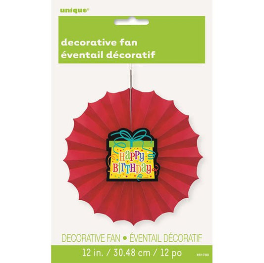 Birthday Gift "Happy Birthday" Decorative Fan - The Party Marketplace