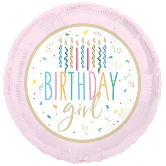 "Birthday Girl" Foil Balloon 45cm - The Party Marketplace
