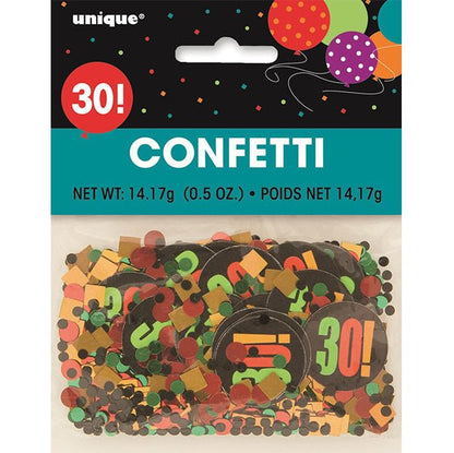 Birthday Glitz "30" Confetti (14g) - The Party Marketplace