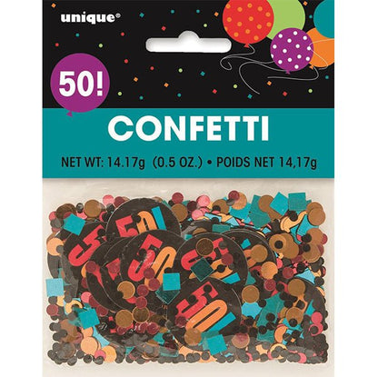 Birthday Glitz "50" Confetti (14g) - The Party Marketplace
