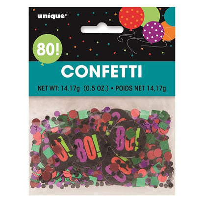 Birthday Glitz "80" Confetti (14g) - The Party Marketplace